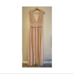 Lulus Blush Bridesmaids dress